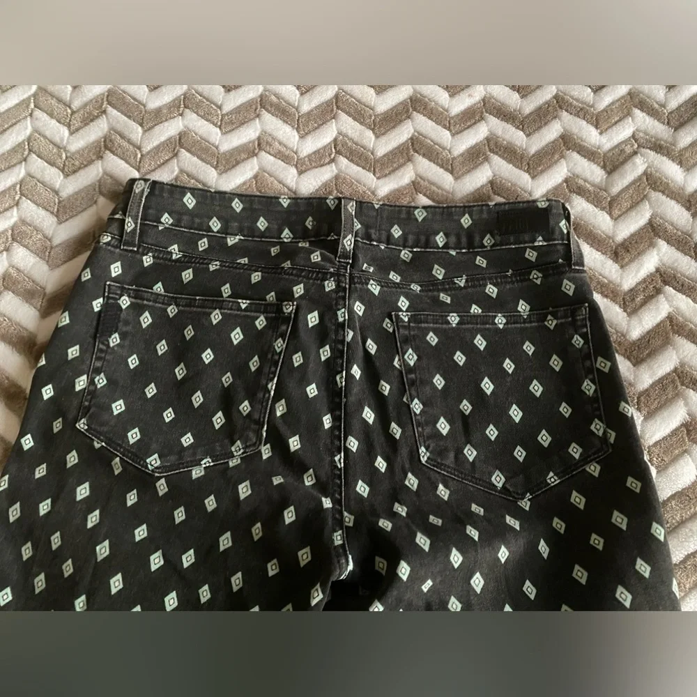 PAIGE Teal Diamond Gray Black stone wash Verdugo Ultra Skinny Jeans size… - Picture 4 of 7